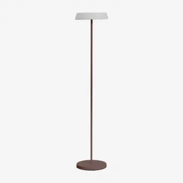 Luminária De Chão Solar Led Sem Fio Para Exterior Ulenia Castanho Fumado - Sklum
