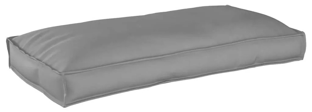 Almofada de Palete para Assento/Costa Cinza 120x60x12 cm Tecido Oxford