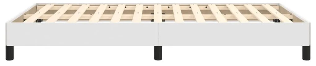 Estrutura de cama 120x200 cm couro artificial branco