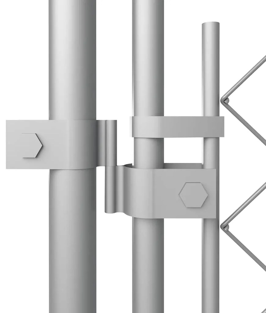 Canil de exterior com telhado 7,6x3,8x2,3 m