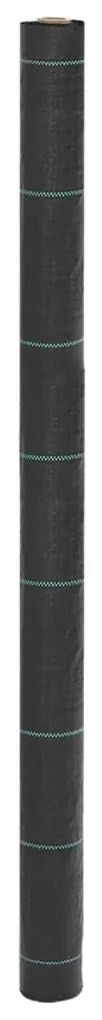 vidaXL Tela para ervas daninhas 1,5x150 m PP preto