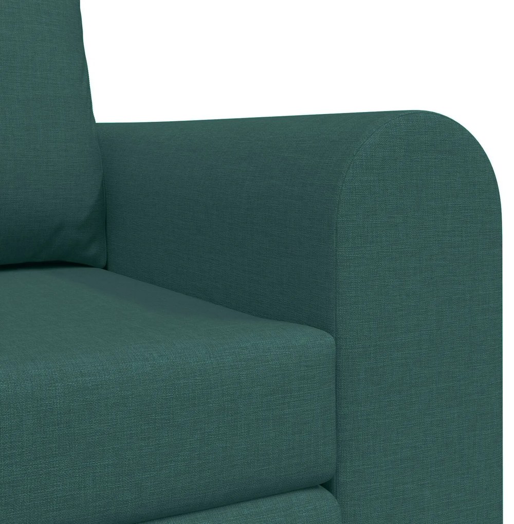 Sofá-Camas 2 em 1 Verde Escuro 148x71x83 cm Tecido