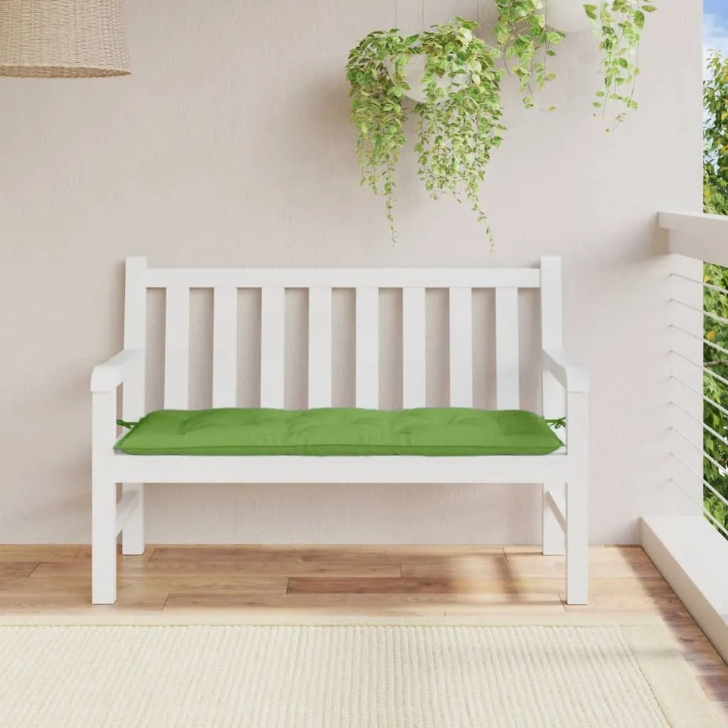 Almofadão p/ banco de jardim 120x50x7 cm mesclado tecido verde