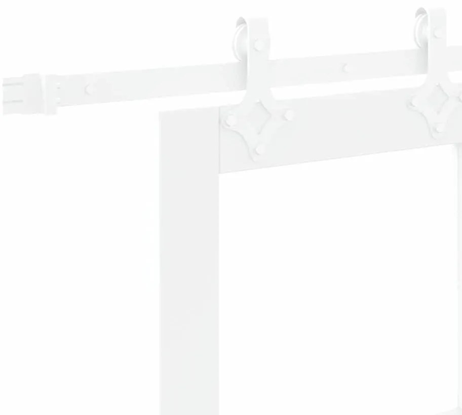 Conjunto de Porta Deslizante com Hardware vidaXL Branco 78x211 cm Made