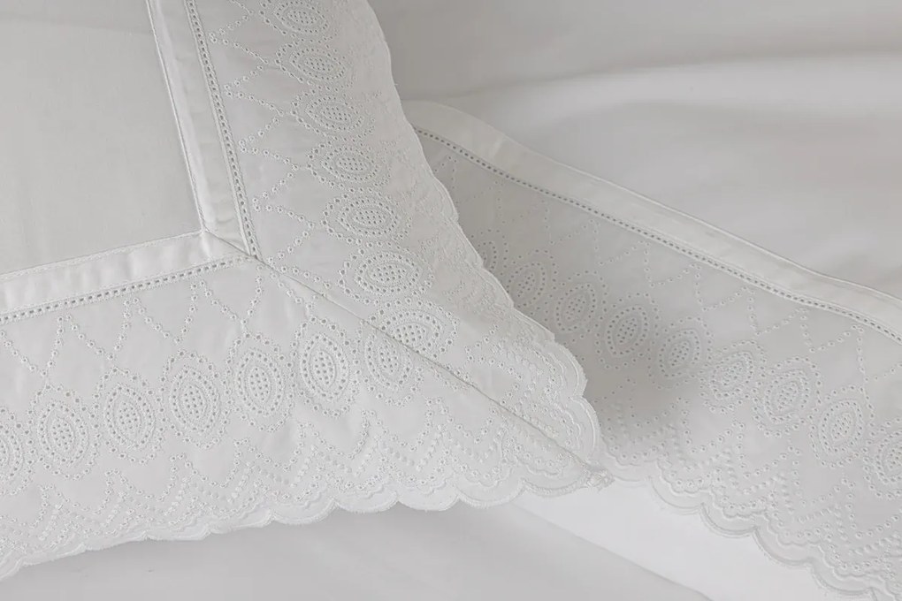 Sacos para edredão  - Luxor algodão percal branco 400 fios: 1 capa P/ edredão fecha com fecho / Zip - 280x260 cm (largura  x comprimento )  + 2 fronhas 50x70 cm  fecha com pala interna