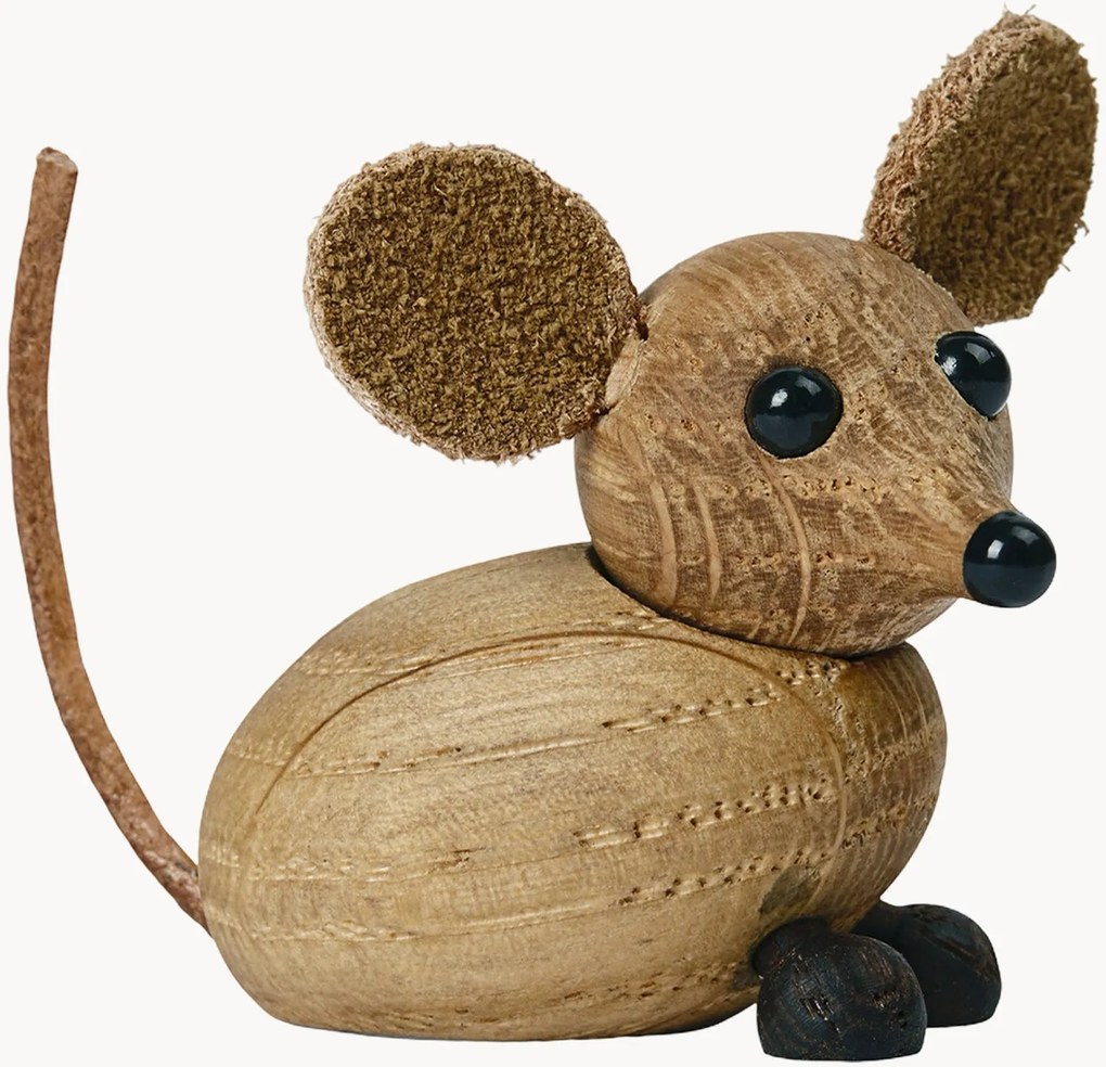 Objeto decorativo em madeira de freixo artesanal The Country Mouse