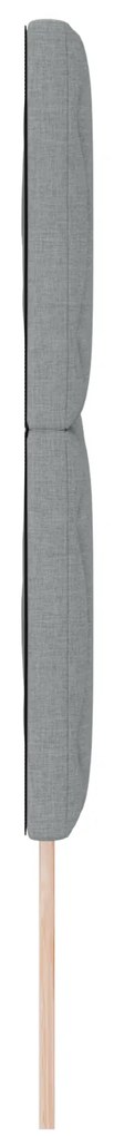 Cabeceira Design de Blocos de Diamante Cinza Claro 160 cm Tecido