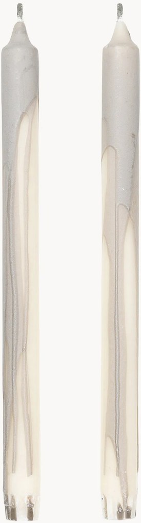 Velas de jantar com aspeto de gotejamento Dryp, conjunto de 2