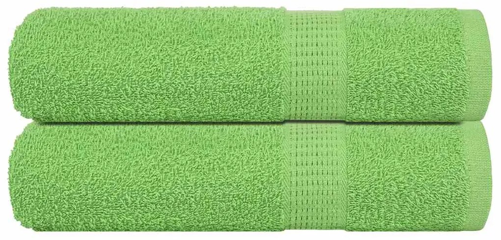 vidaXL Toalhas banho FROGN 2pcs 70x140cm 360 g/m² verde maça