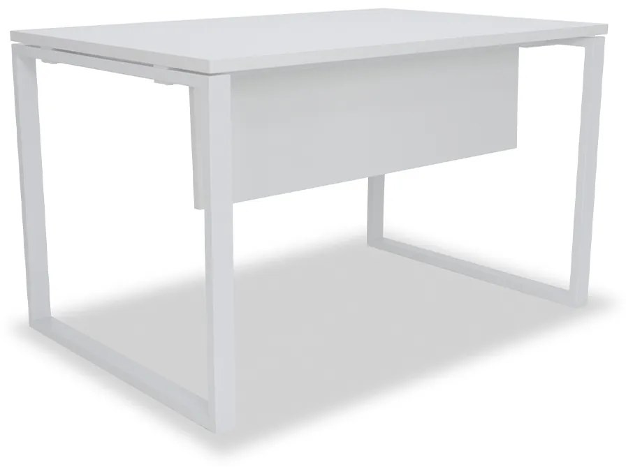 Secretárias de Escritório 1200x800x740mm Kclose Melamina Branco / Branco
