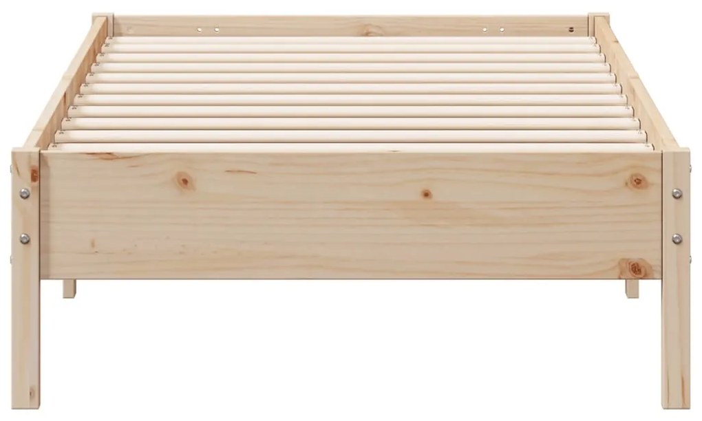 Cama sem colchão 100x200 cm madeira de pinho maciça