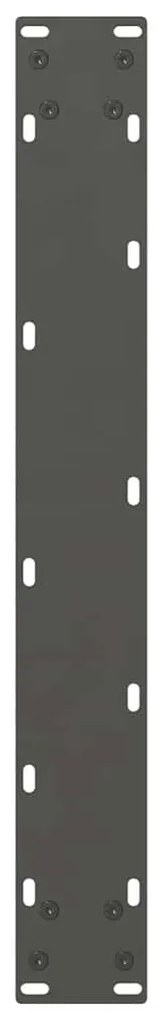 Pés para mesa de bar antracite 2 peças 60x(100-101) cm aço