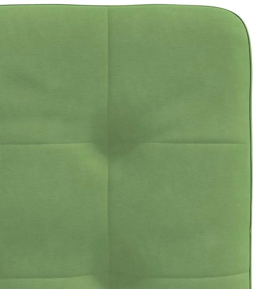 Cadeiras de jantar 2 pcs veludo verde-claro