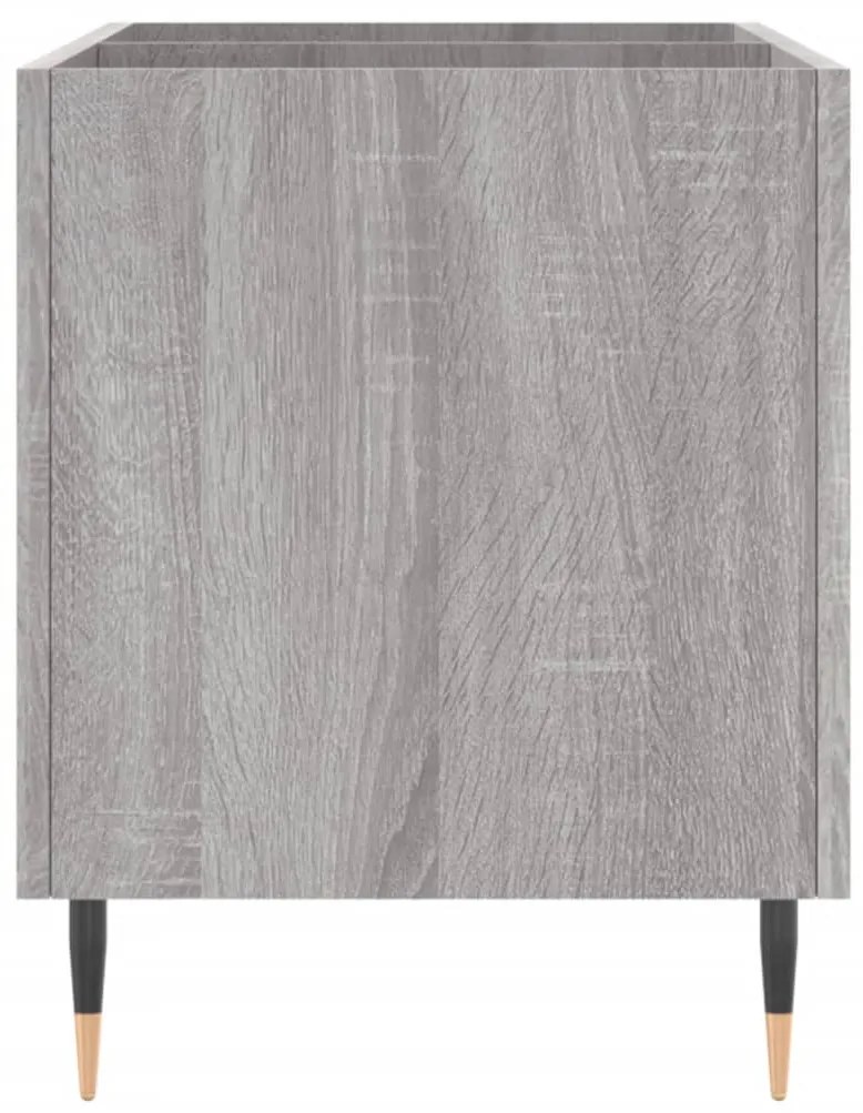 Armário p/ discos 74,5x38x48 derivados madeira cinzento sonoma