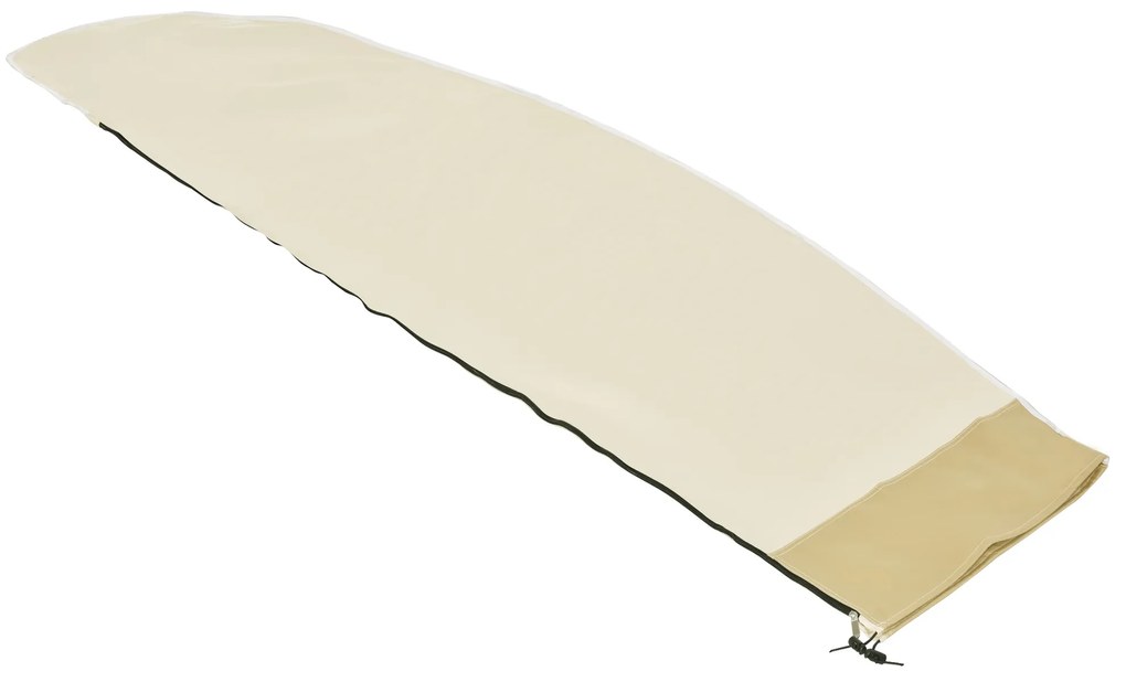 Outsunny Capa Protetora de Chapéu de Sol Ø56x220 cm Capa para Chapéu de Sol Resistente para Jardim com Zíper Tecido Oxford Bege