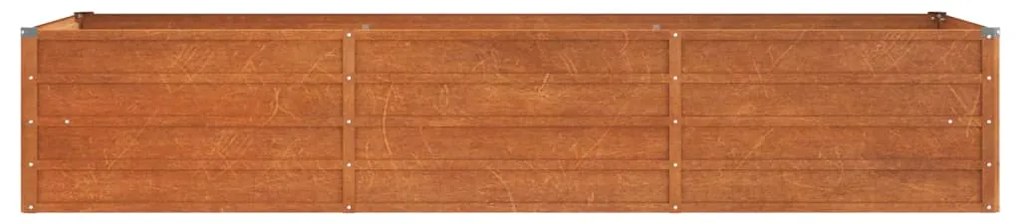 Canteiro de jardim 240x80x45 cm aço corten cor enferrujado