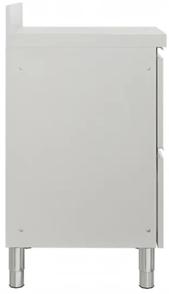 Armários p/ cozinha comercial c/ 2 gavetas 2 pcs aço inoxidável