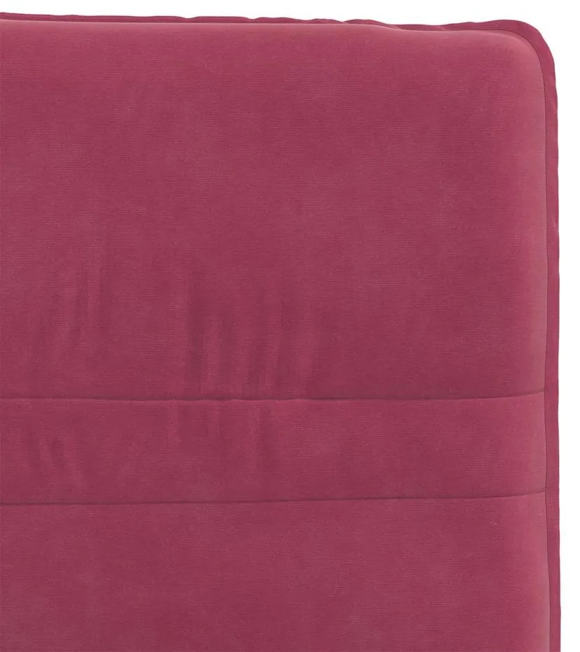 Cadeiras de jantar 4 pcs veludo vermelho tinto