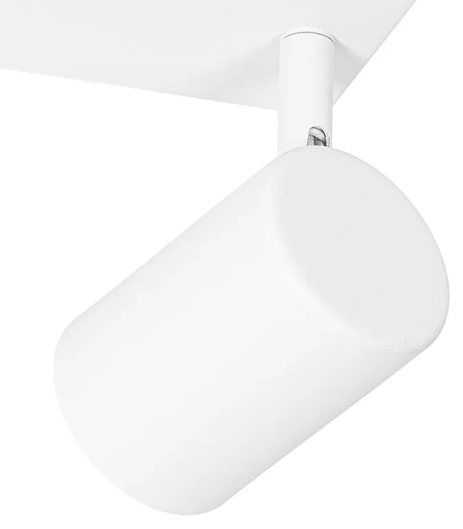Plafon moderno branco 2-luzes ajustável retangular - Jeana Moderno