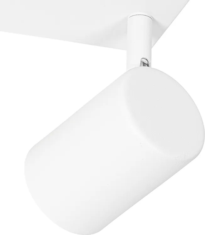 Plafon moderno branco 2-luzes ajustável retangular - Jeana