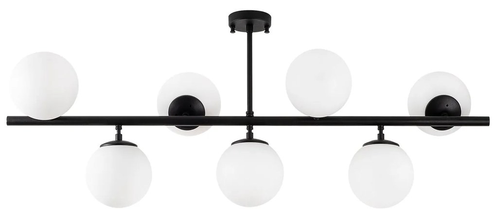 Candeeiro Chandelier Fazli – Preto – 113 x 40 x 46 cm