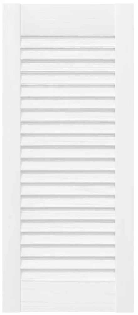 Portas de armário 2 pcs design de persiana 61,5x29,5 cm branco
