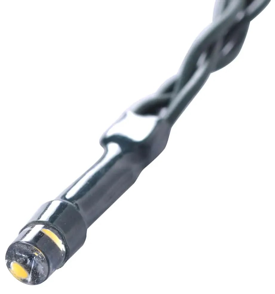 Bolas artificiais de buxo com luzes LED 2 pcs verde 38 cm