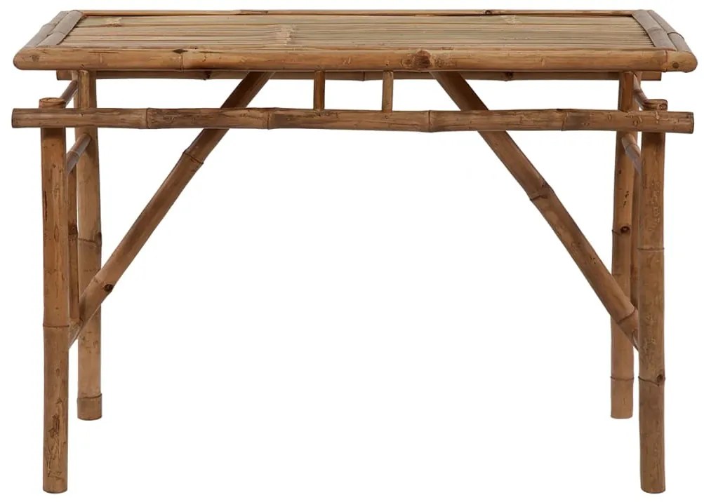 Mesa de jardim dobrável 115x50x75 cm bambu