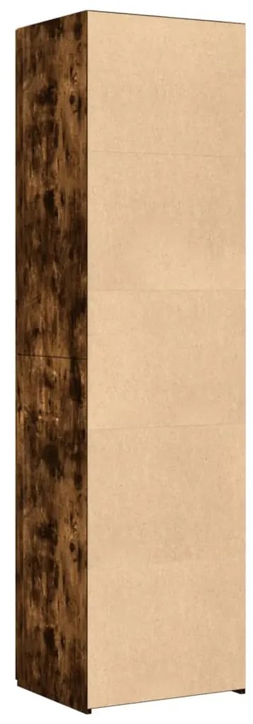 Armário alto 50x42,5x185cm derivados de madeira carvalho fumado