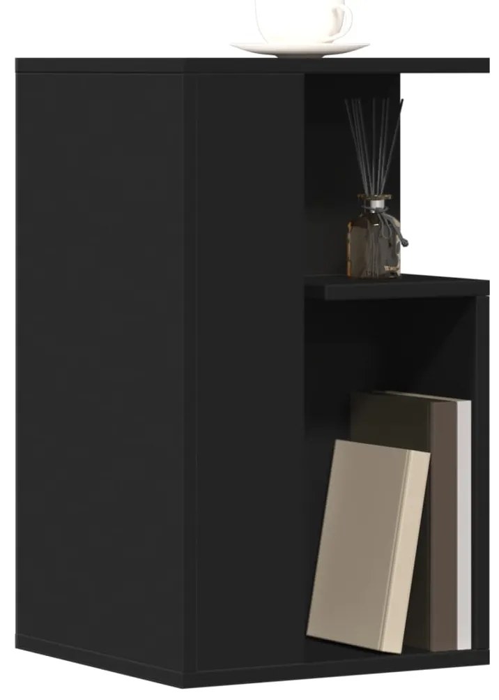 Mesa de apoio 35x35x60 cm derivados de madeira preto