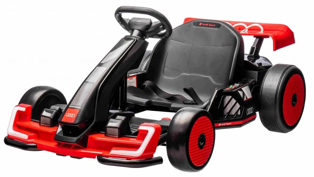 Kart elétrico para Crianças 24V, Assento desportivo com função Drift Vermelho