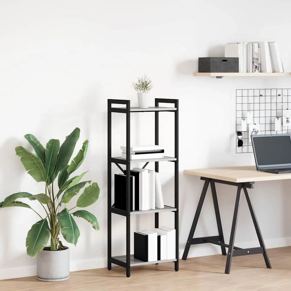 vidaXL Estante Sonoma cinzento 40 x 30 x 85 cm Madeira processada