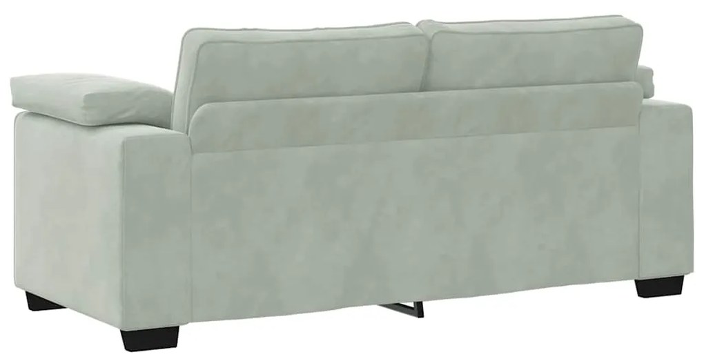 Sofá-luvas 140 cm veludo cinzento-claro