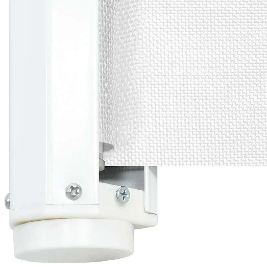 Portão retrátil p/ animais de estimação 102,5x125 cm branco