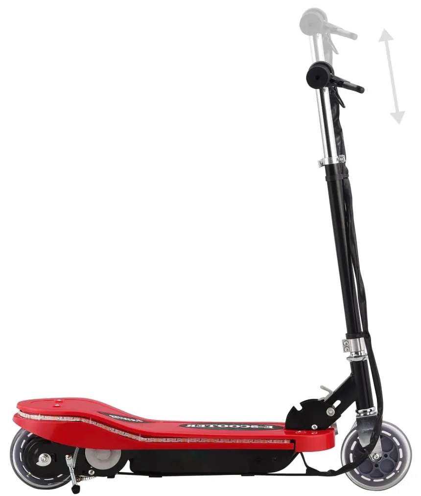 Trotinete/scooter elétrica com LEDs 120 W vermelho