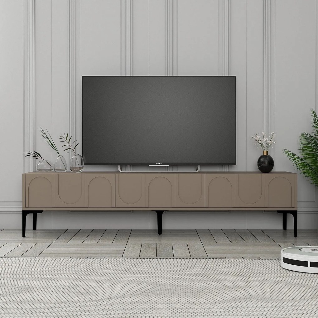 Unidade de TV Lyon – Atlas Black – 180x42x35 cm