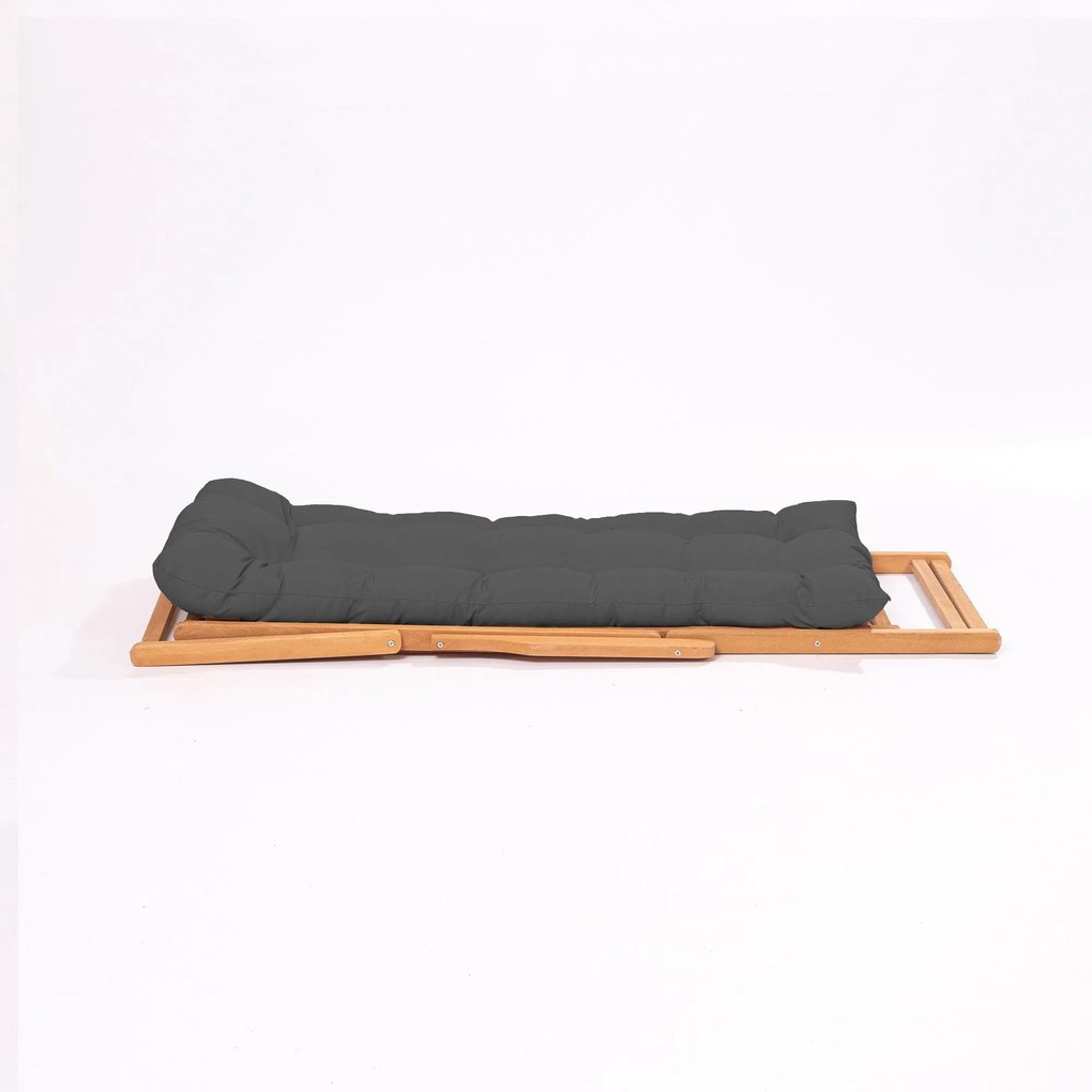 Conjunto de Mesa e Cadeiras de Jardim My007 – Cinzento Natural – Mesa