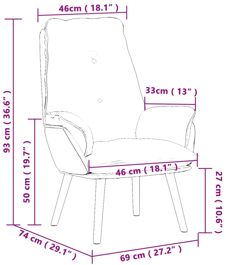 Poltrona Relaxante Cinza Escuro com Tecido Encantador de Lã