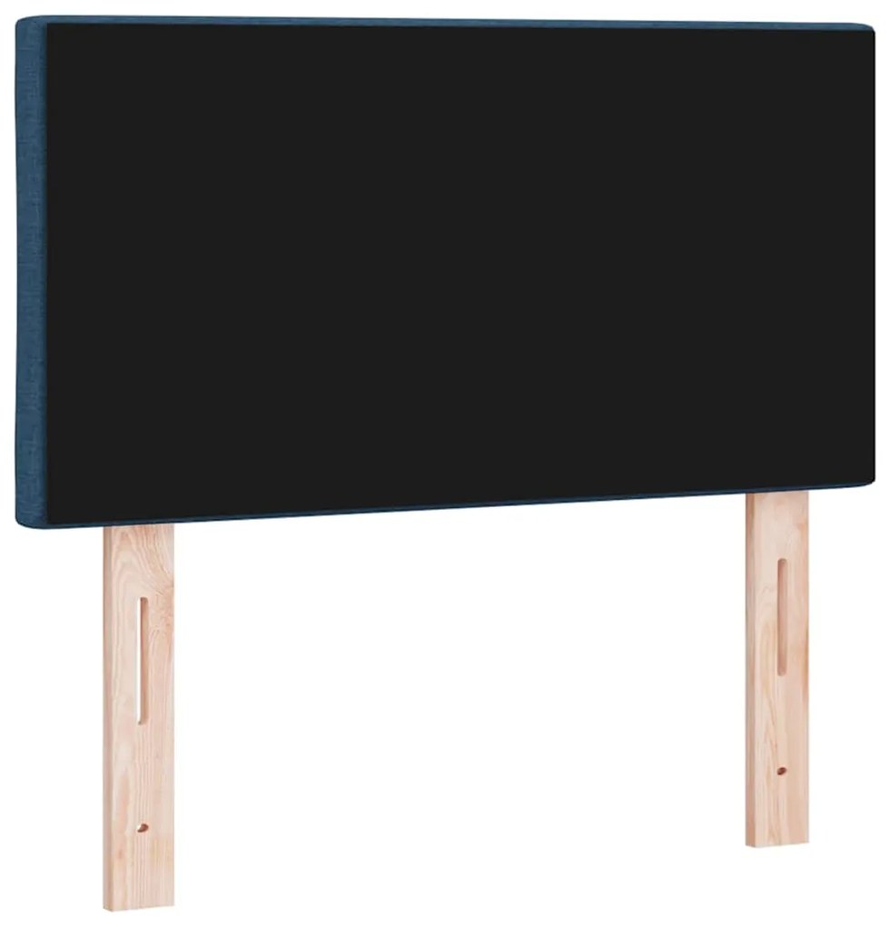Cabeceira LED vidaXL Design de Blocos de Diamante Azul 80 cm Tecido