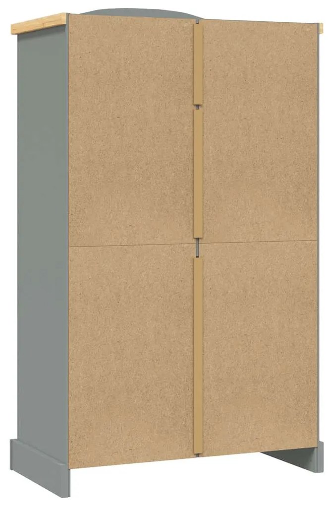 Roupeiro Corona Range pinho mexicano com 2 portas cinzento