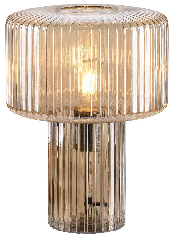 Candeeiro de mesa design vidro âmbar - Andro