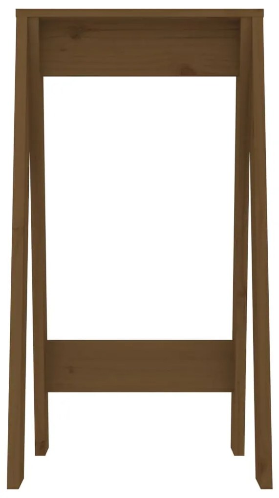 Bancos 2 pcs 40x40x75 cm pinho maciço castanho-mel