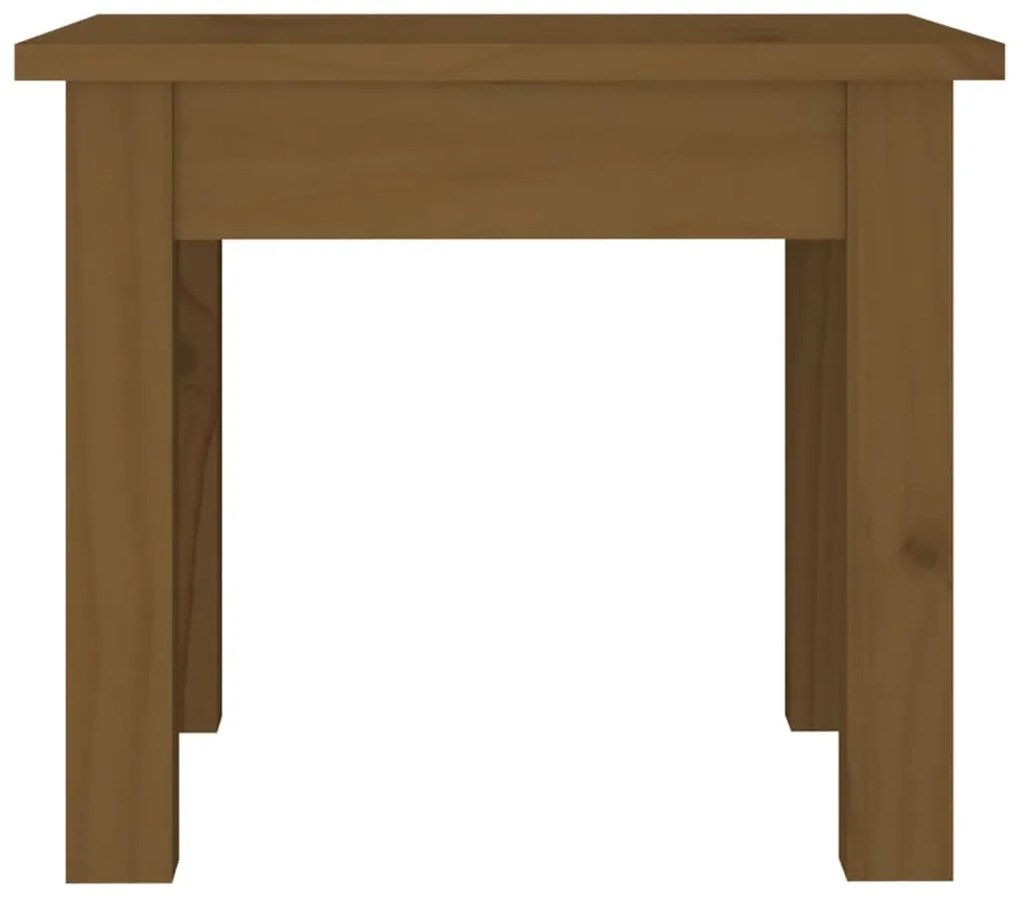 Mesa de centro 35x35x30 cm pinho maciço castanho mel