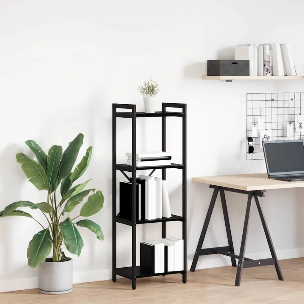 vidaXL Estante Carvalho Preto 40 x 30 x 85 cm Madeira processada