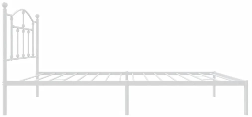 Estrutura de cama com cabeceira 90x200 cm metal branco
