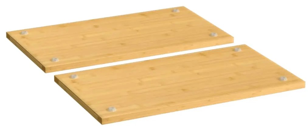 Coberturas para fogão 2 pcs 50x28x1,5 cm bambu