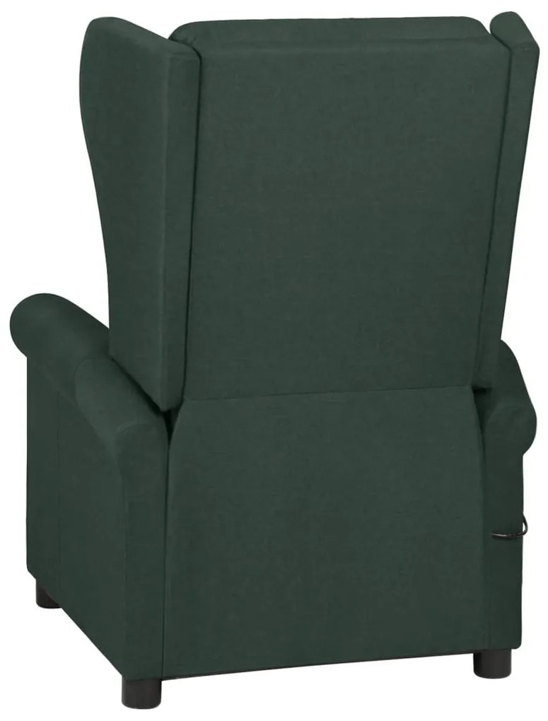 Poltrona reclinável tecido verde-escuro