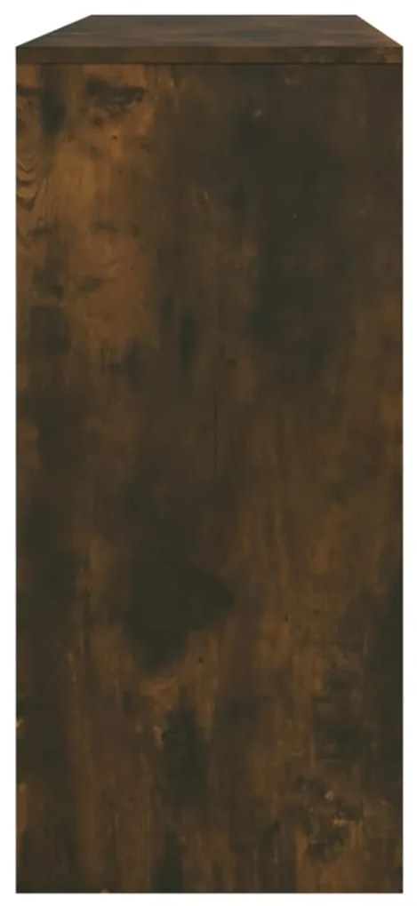 Mesa consola 100x35x76,5cm derivados de madeira carvalho fumado
