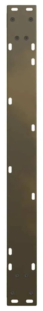 Pés para mesa de jantar em formato de V, 2 peças, aço natural, 80x(72-