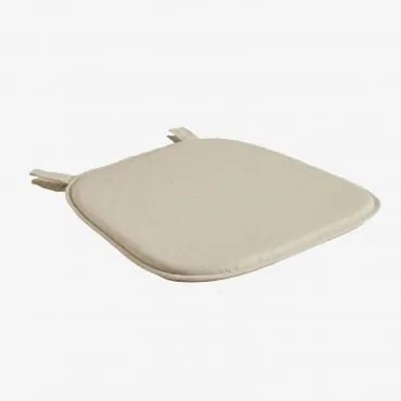 Almofada 39x39 Cm Para Banco Em Tecido Zole Tecido Creme Bege - Sklum
